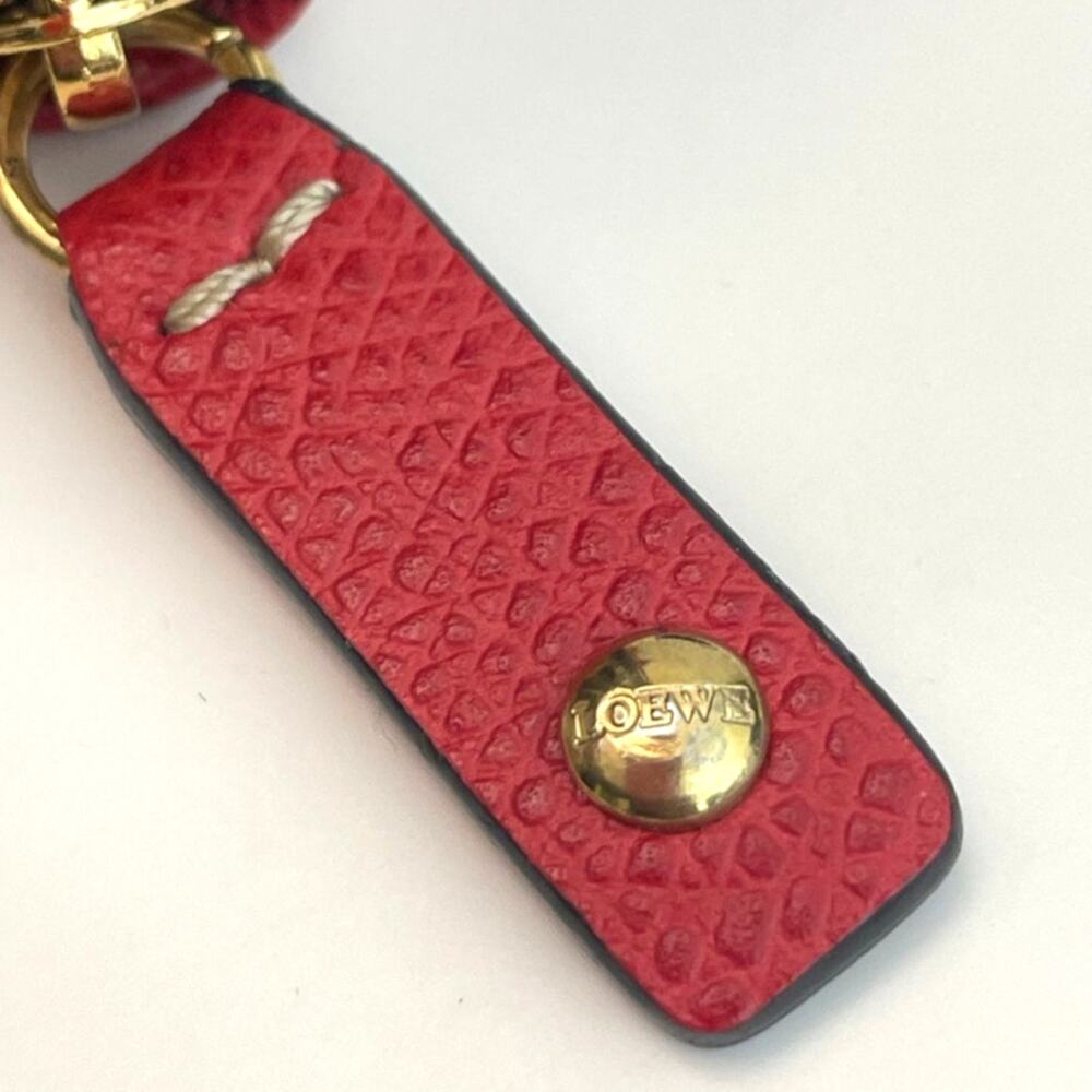 LOEWE Vibrant Red Zip Around Coin Purse / Compact Card Wallet EUC - Picture 7 of 9